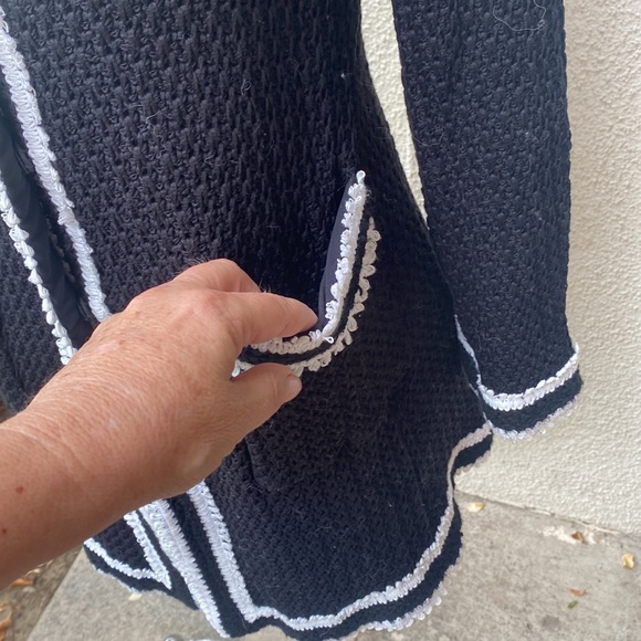 Maison Common from Neiman Marcus vintage knitted cardigan sweater w/ pockets - Picture 5 of 16